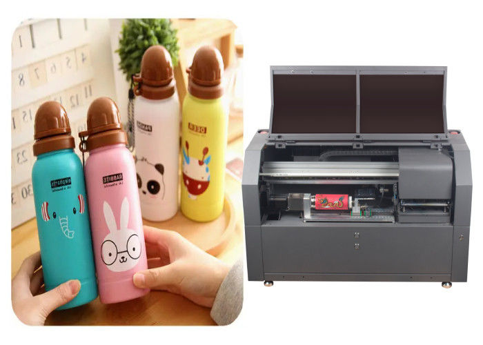 Automatic Cmykw Cylinder Uv Printer 5 Colors Bottle Label Painting Printing Length 150-300mm